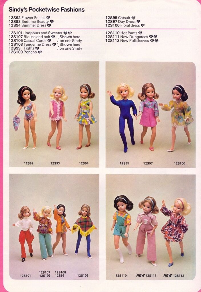 1972 Outfits – The Little Sindy Museum